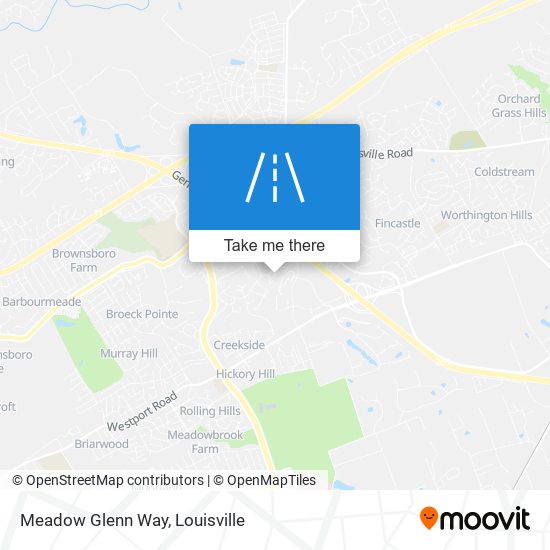 Meadow Glenn Way map