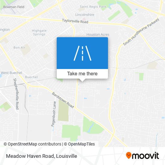 Meadow Haven Road map