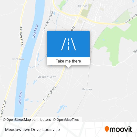 Mapa de Meadowlawn Drive