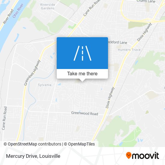 Mercury Drive map