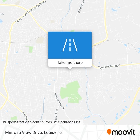 Mimosa View Drive map