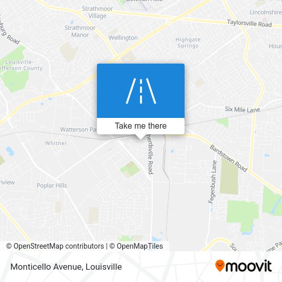 Mapa de Monticello Avenue