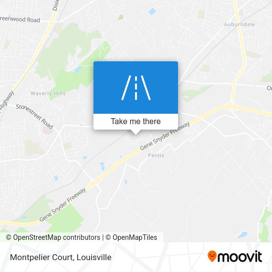 Mapa de Montpelier Court