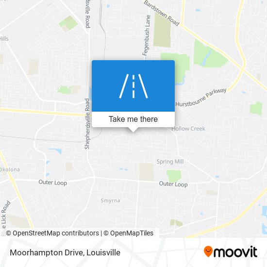 Moorhampton Drive map