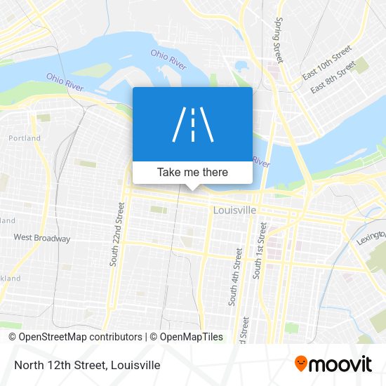 North 12th Street map