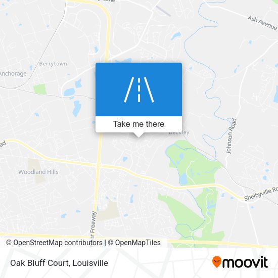 Mapa de Oak Bluff Court