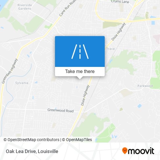 Oak Lea Drive map