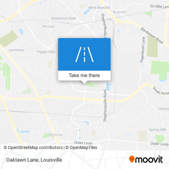 Oaklawn Lane map