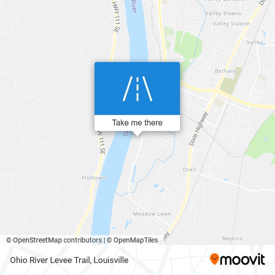 Mapa de Ohio River Levee Trail