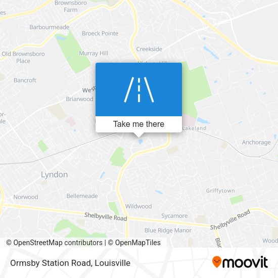 Ormsby Station Road map