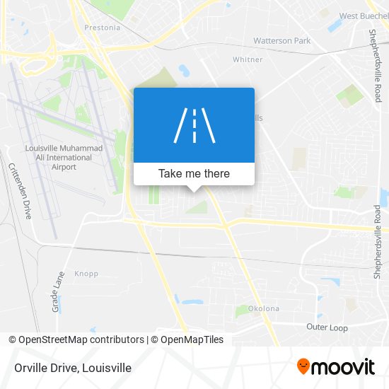 Orville Drive map