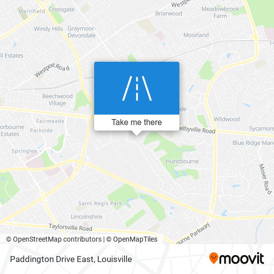 Paddington Drive East map
