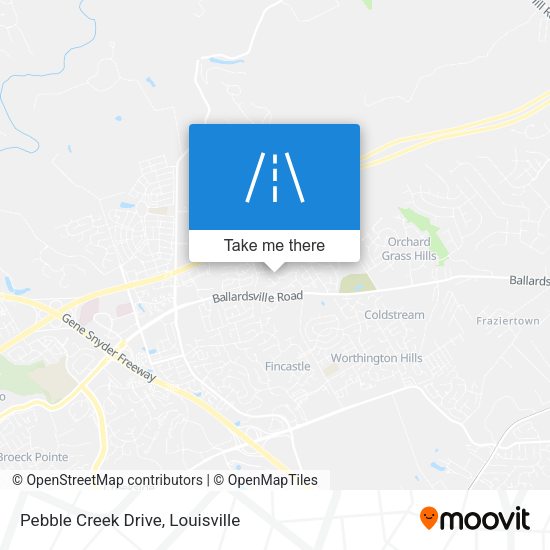 Mapa de Pebble Creek Drive