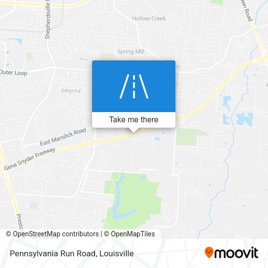 Pennsylvania Run Road map