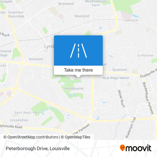 Peterborough Drive map