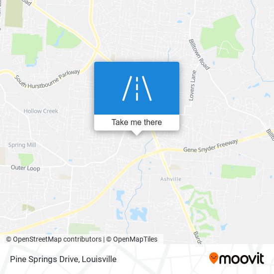 Pine Springs Drive map