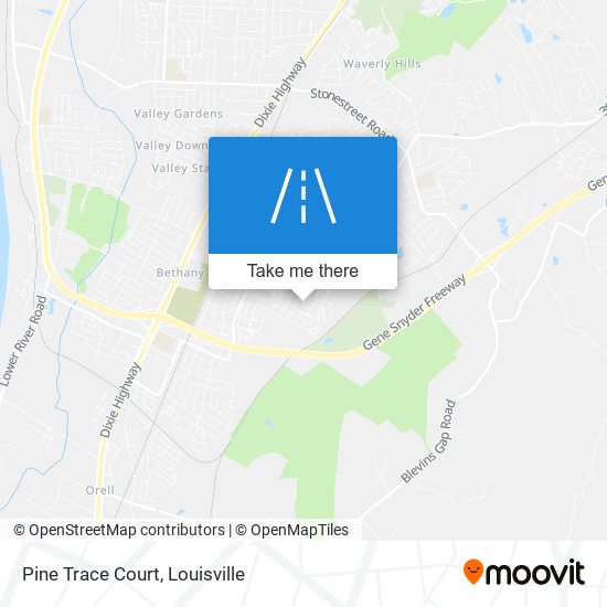 Pine Trace Court map