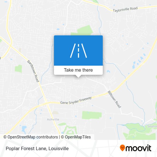 Mapa de Poplar Forest Lane