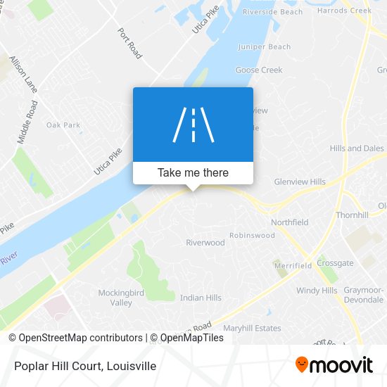 Mapa de Poplar Hill Court