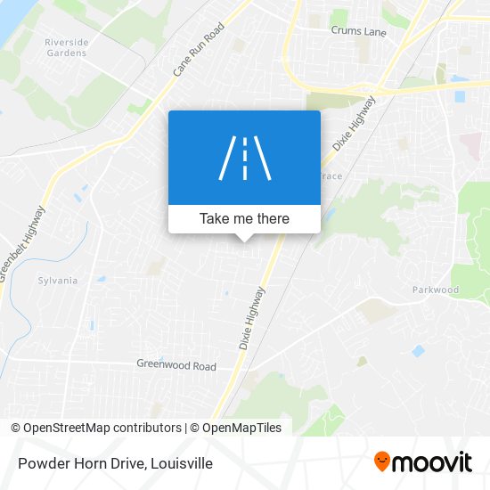 Mapa de Powder Horn Drive