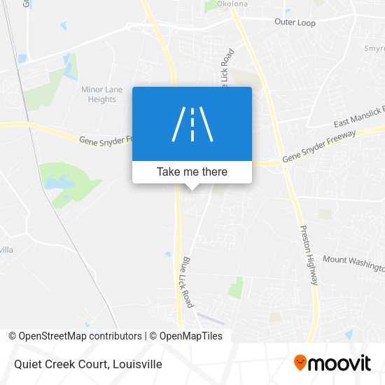 Mapa de Quiet Creek Court