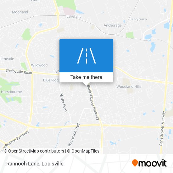 Rannoch Lane map