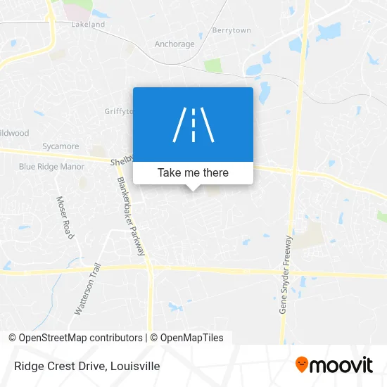 Ridge Crest Drive map