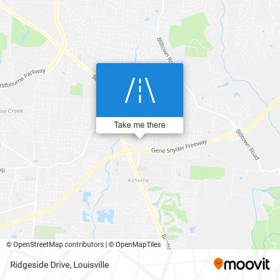 Ridgeside Drive map