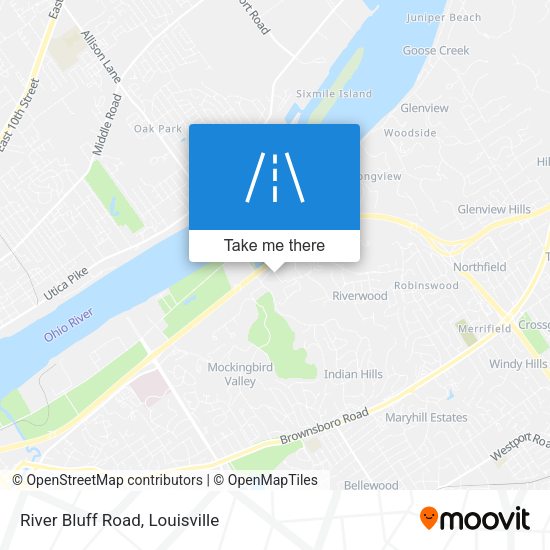 River Bluff Road map