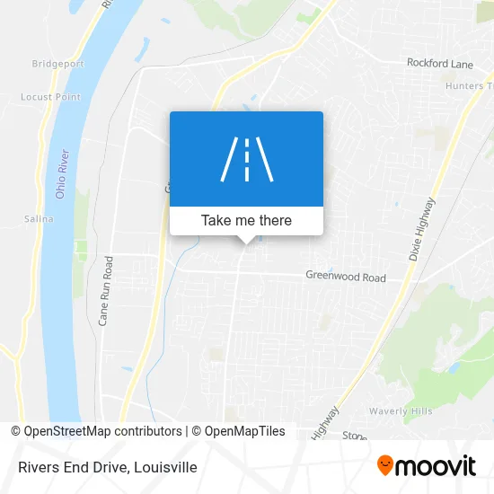 Rivers End Drive map
