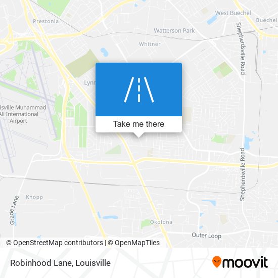 Robinhood Lane map