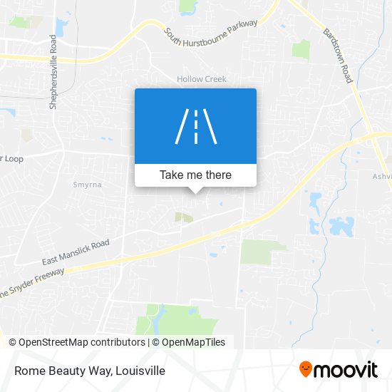 Rome Beauty Way map