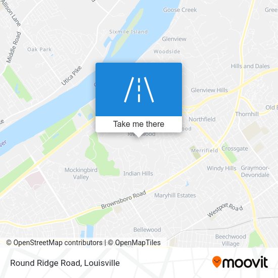 Mapa de Round Ridge Road