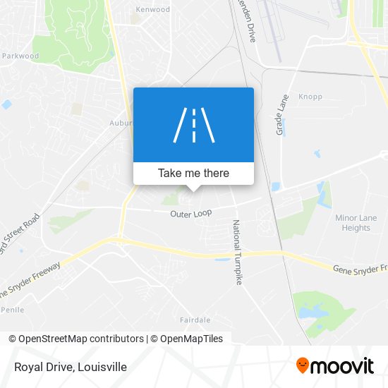 Royal Drive map