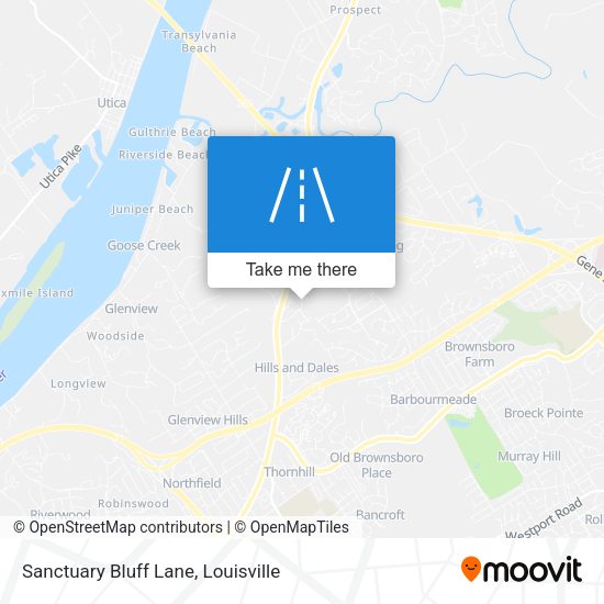 Sanctuary Bluff Lane map
