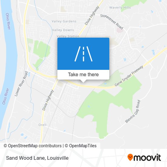 Mapa de Sand Wood Lane
