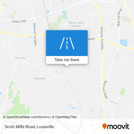 Mapa de Scott Mills Road