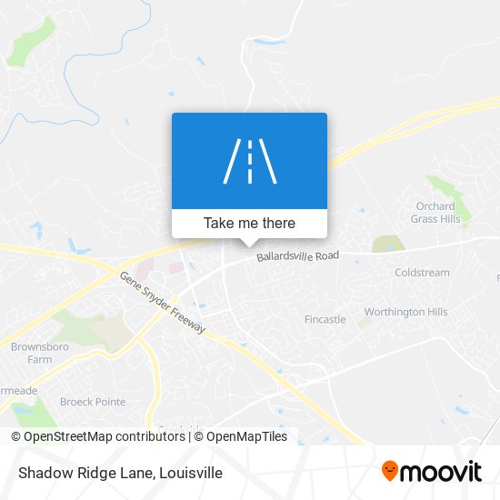 Shadow Ridge Lane map