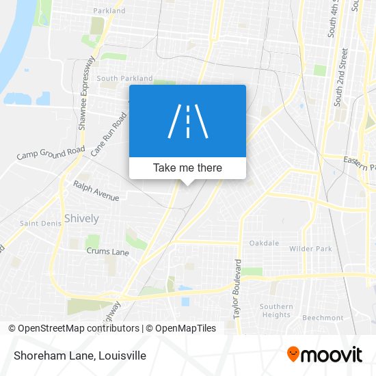 Shoreham Lane map