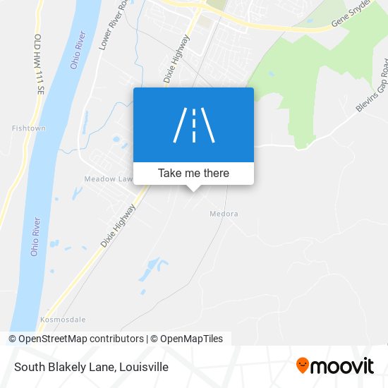 South Blakely Lane map