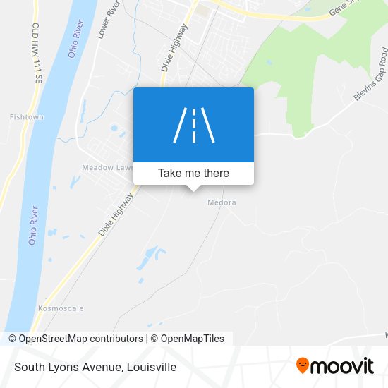 Mapa de South Lyons Avenue