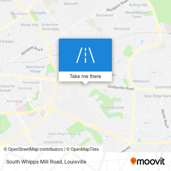 Mapa de South Whipps Mill Road