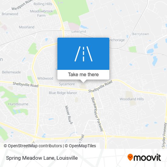 Spring Meadow Lane map