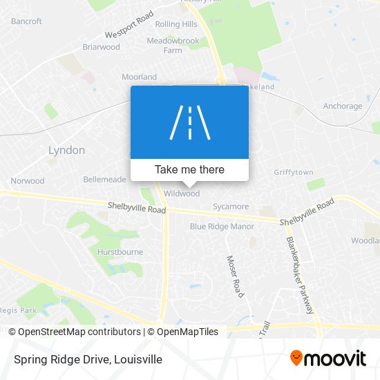 Spring Ridge Drive map