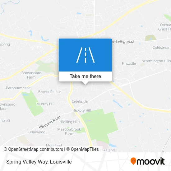 Spring Valley Way map