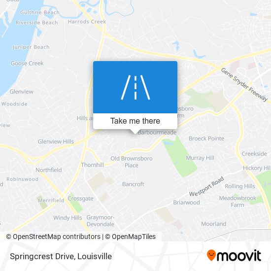 Springcrest Drive map