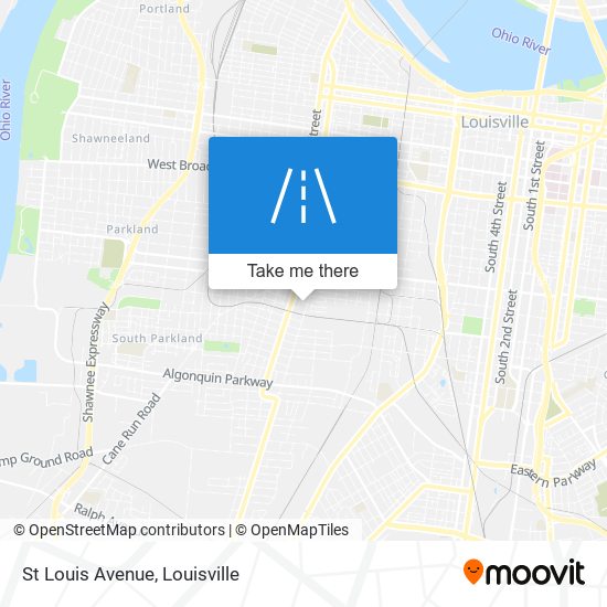 Mapa de St Louis Avenue