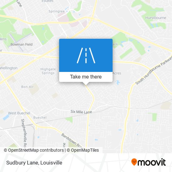 Sudbury Lane map