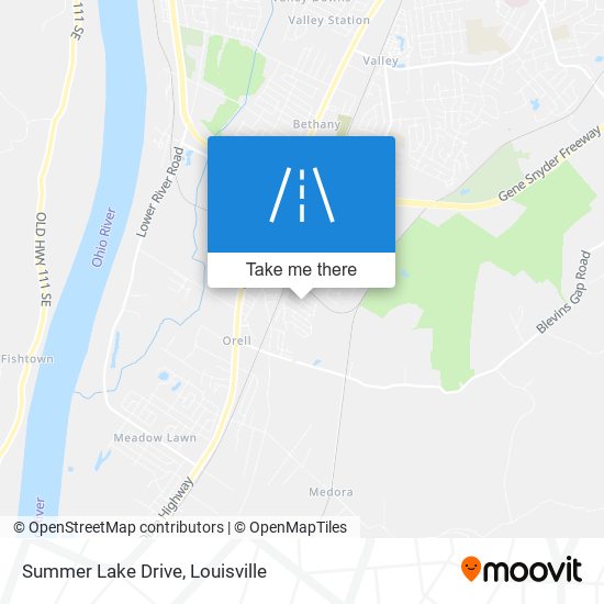 Summer Lake Drive map