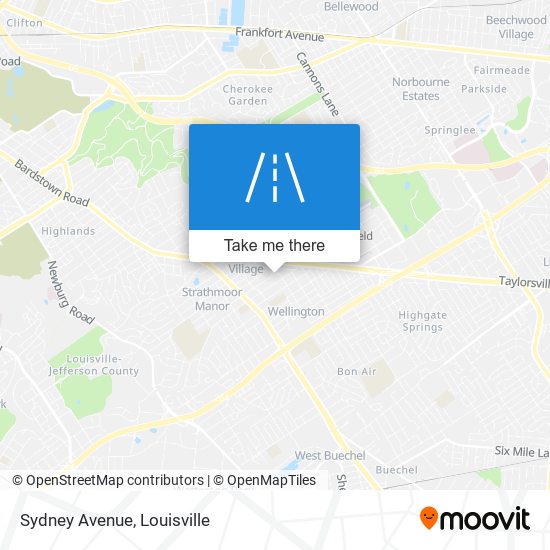 Mapa de Sydney Avenue